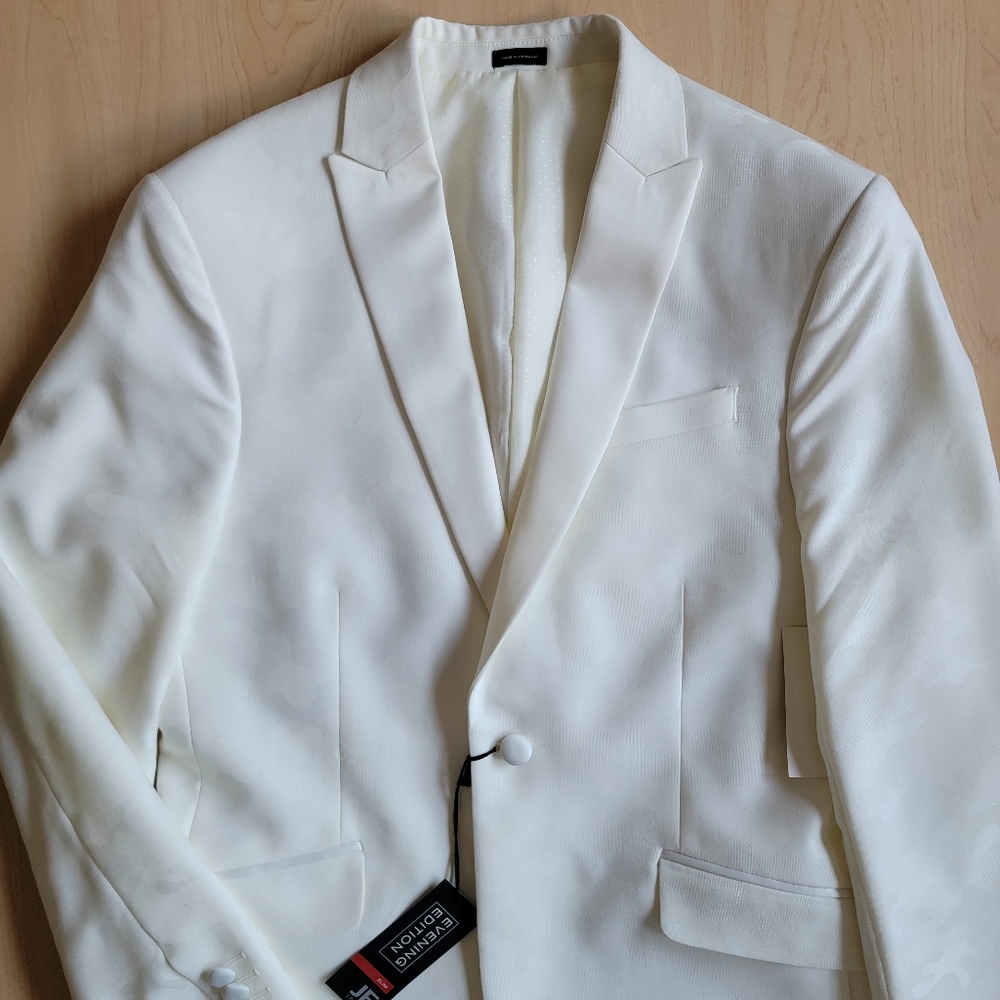 J. Ferrar | Suit Jacket - Ivory Camo